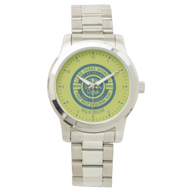 Herr Grinch | Lukta Luktade Luktar Citat Armbandsur (Framsida)