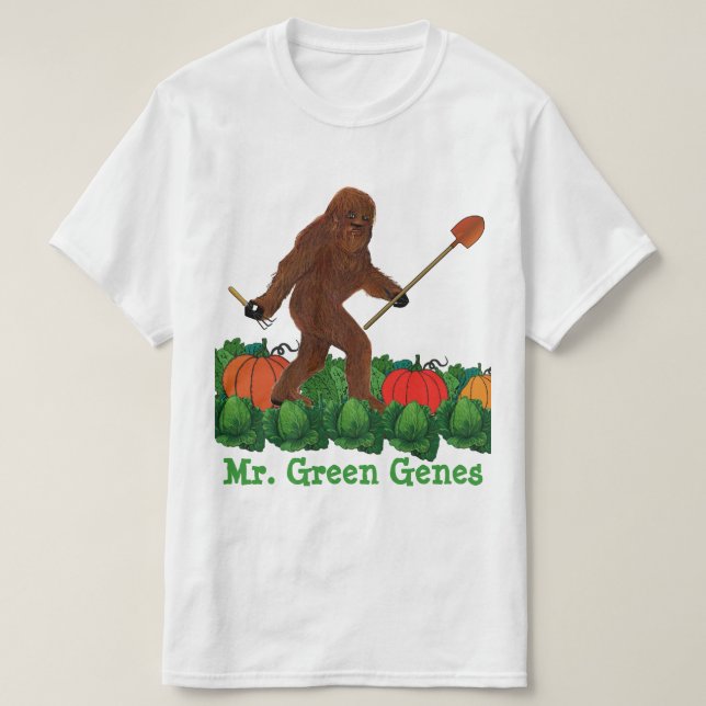 Herr gröna gener tee shirt (Design framsida)