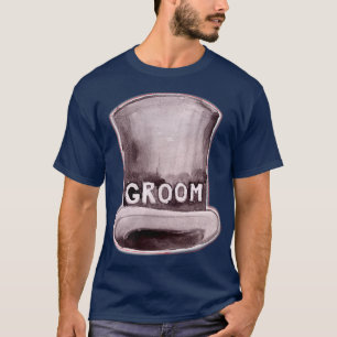 Herr Groom hatt Söt Förlovning Bröllop Bachelor Pa T Shirt