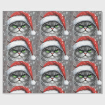 Herr Grumpy Face (Grå) Julkatt
