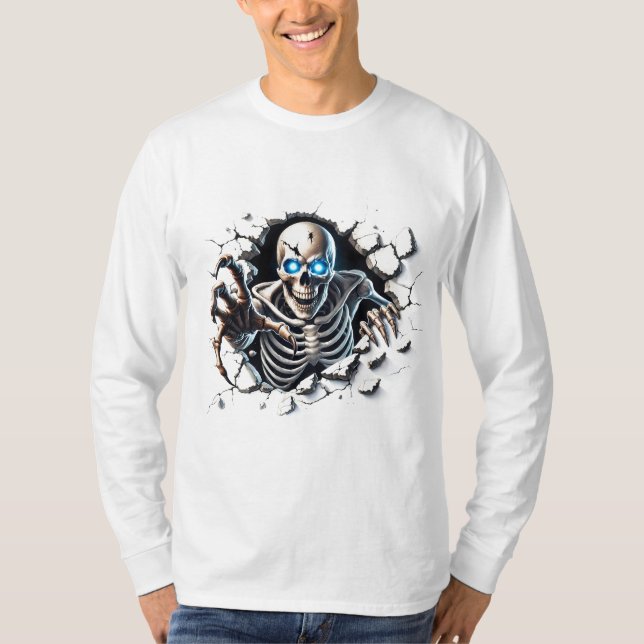 Herr Halloween-tröja T Shirt (Framsida)