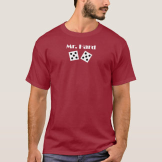 Herr hårt 10 (vitlogotypen) t-shirt