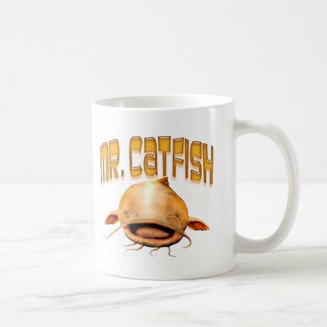 Herr havskattfiske kaffemugg (Höger)