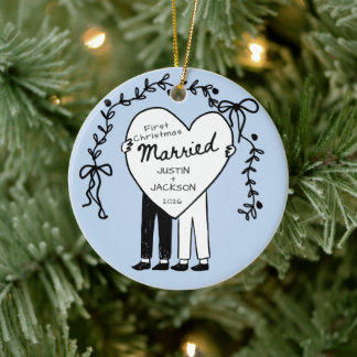 Herr & Herr Första Julen Ornament