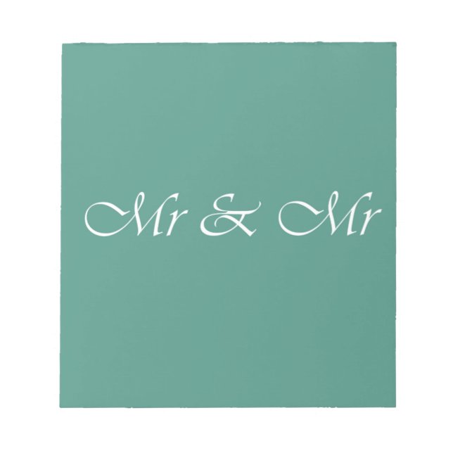 Herr & Herr-typografi Anteckningsblock (Framsida)