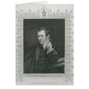 Herr Humphry Davy Hälsningskort