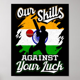 Herr Indien Cricket Team Indisk Testmatchtröja K Poster