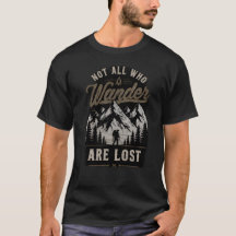 Herr "Inte alla som vandrar är vilse" Mountain t-s