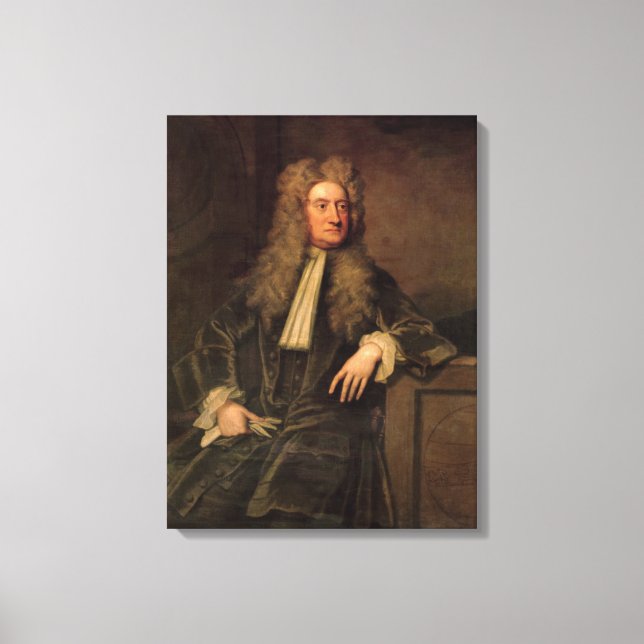 Herr Isaac Newton Canvastryck (Framsida)