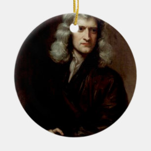 herr Isaac Newton Julgransprydnad Keramik