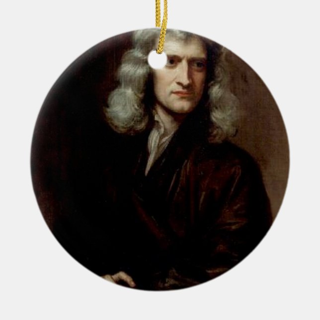 herr Isaac Newton Julgransprydnad Keramik (Framsidan)