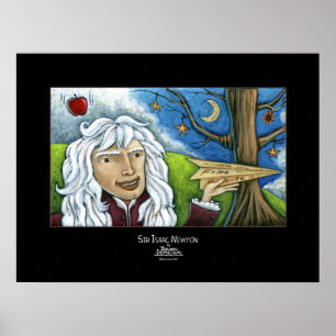 Herr Isaac Newton Poster