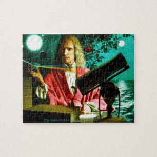 "Herr Isaac Newton som omges av symboler ", Pussel