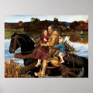 Herr Isumbras vid Ford c. 1857 av John Millais Poster