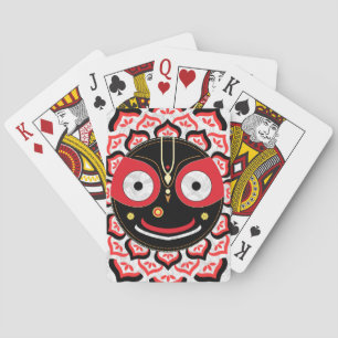 Herr Jagannath Ansikte Chakra Hinduisk Gudom Casinokort