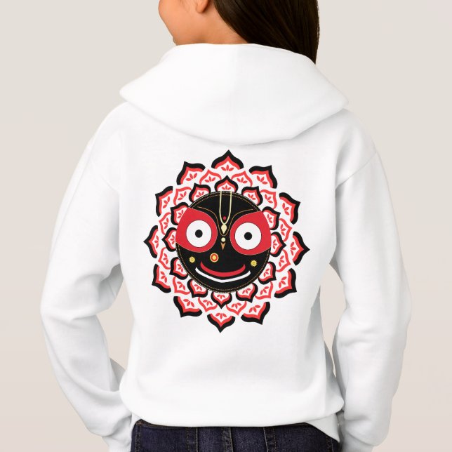 Herr Jagannath Ansikte Chakra Hinduisk Gudom T Shirt (Baksida)
