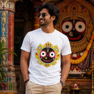 Herr Jagannath Ansikte Hinduisk Gudinna Andlig T Shirt