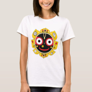 Herr Jagannath Ansikte Hinduisk Gudinna Andlig T Shirt