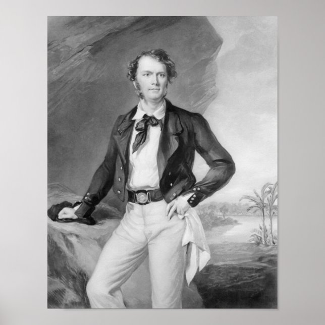 Herr James Brooke Rajah of Sarawak, 1847 Poster (Framsidan)