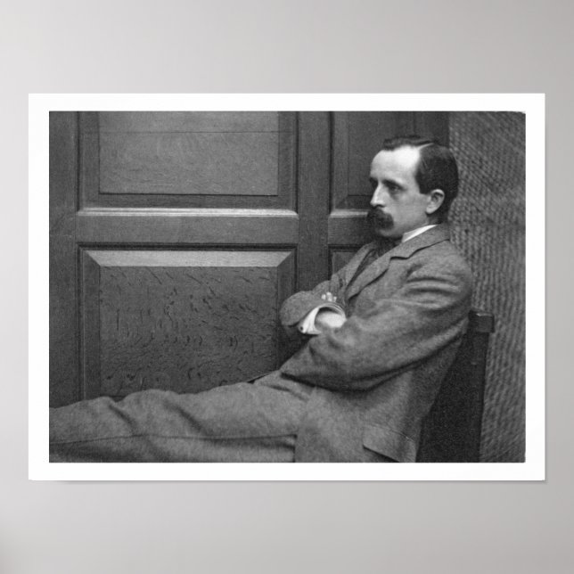 Herr James Matthew Barrie (1860-1937) (b/w bild) Poster (Framsidan)