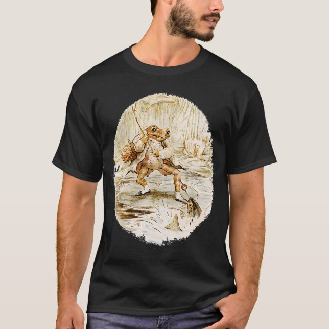 Herr Jeremy Fisher av Beatrix Potter T Shirt (Framsida)