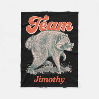 Herr Jimothy Raccoon Rolig Sopsvans Team Fleecefilt