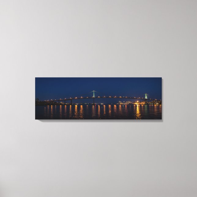 Herr John A. MacDonald Bridge - Halifax, NS Canvastryck (Framsida)