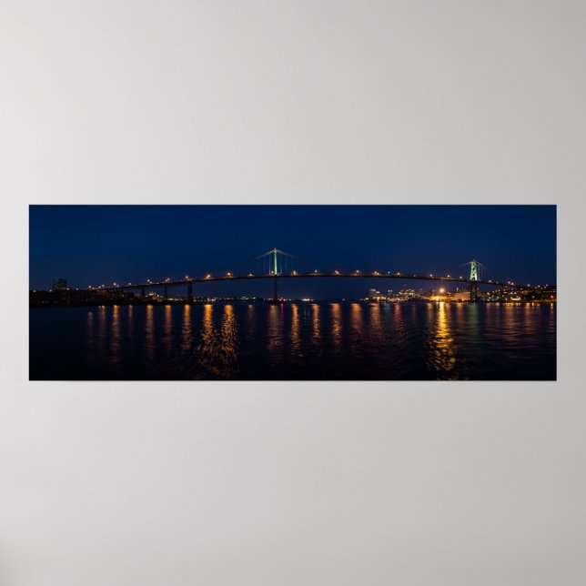 Herr John A. MacDonald Bridge - Halifax, NS Poster (Framsidan)