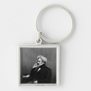 Herr John F.W. Herschel Fyrkantig Silverfärgad Nyckelring