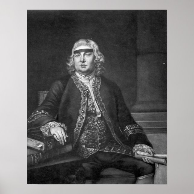 Herr John Fielding, graverad av James McArdell Poster (Framsidan)
