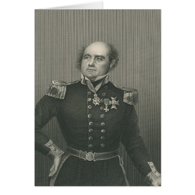 Herr John Franklin Hälsningskort (Framsidan)