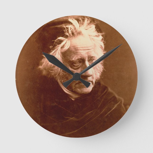 Herr John Frederick William Herschel (1792-1871) Rund Klocka (Framsida)