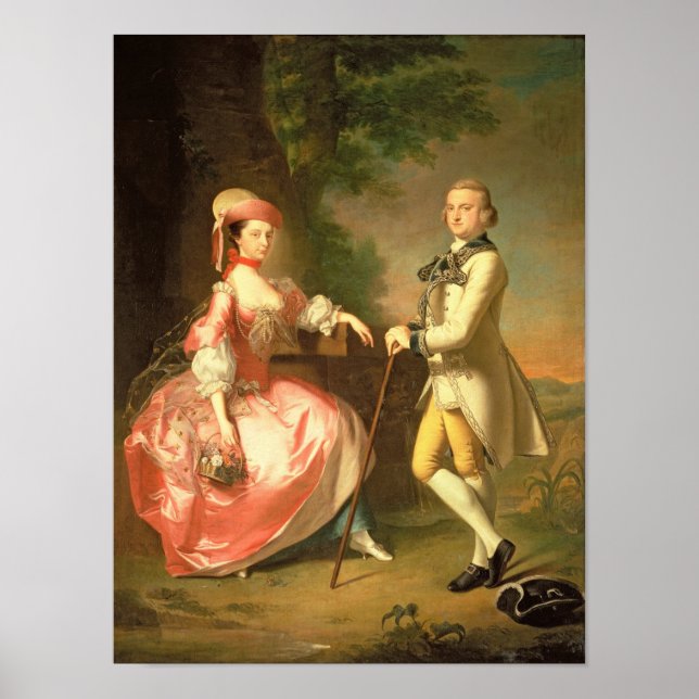 Herr John Pole, femte Baronet Poster (Framsidan)