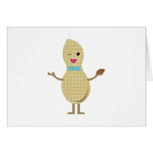 Herr jordnöt hälsningskort