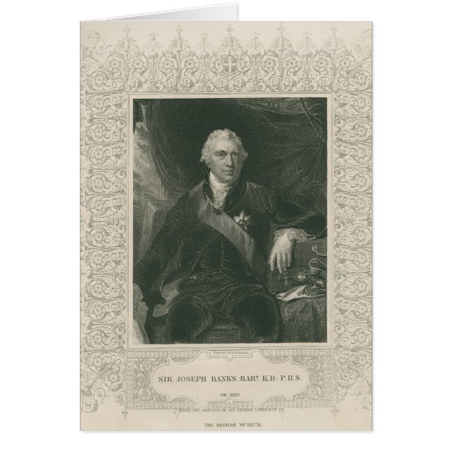 Herr Joseph Banker Hälsningskort (Framsidan)