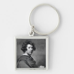 Herr Joshua Reynolds Fyrkantig Silverfärgad Nyckelring