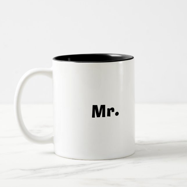 Herr kaffe Två-Tonad mugg (Vänster)