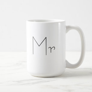 Herr kaffekopp för makear och brudgummar