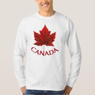 Herr Kanada T-Shirt Kanada Flagga Herr Tröja