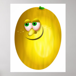 Herr kanariefågelmelon poster