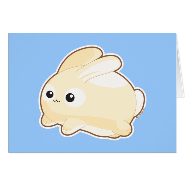 Herr kanin hälsningskort (Framsidan Horizontal)
