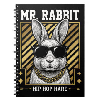 Herr Kanin Hip Hop Hare Tote Anteckningsbok