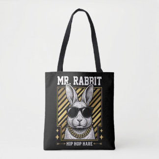Herr Kanin Hip Hop Hare Tote Tygkasse