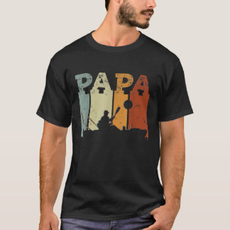Herr Kanot paddling Pappa retro KONST - kanot kano T Shirt
