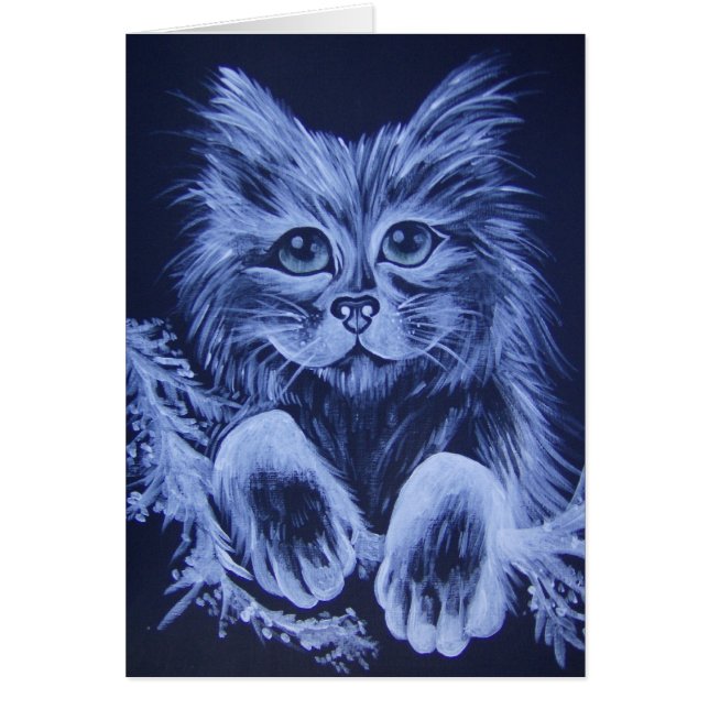 Herr kattunge hälsningskort (Framsidan)