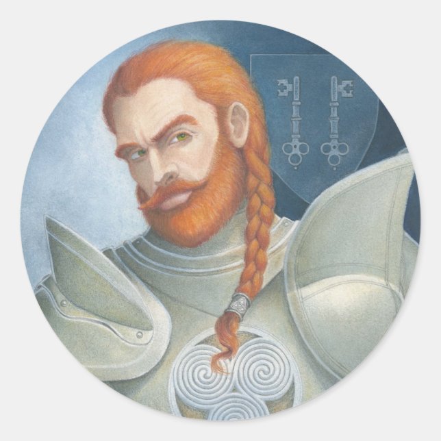 Herr Kaye Runt Klistermärke (Framsida)