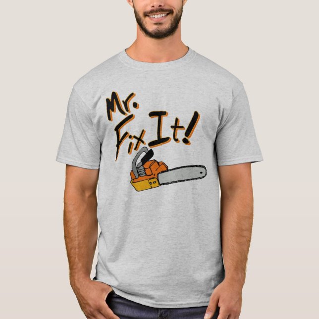 Herr knipa det Chainsaw T-shirt (Framsida)