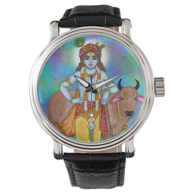 Herr Krishna-klocka Armbandsur (Framsida)