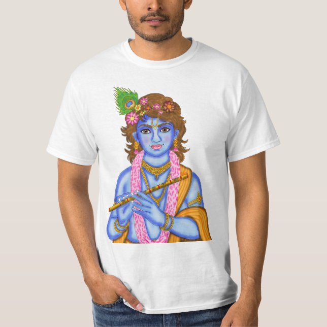 Herr Krishna T-Shirt (Framsida)