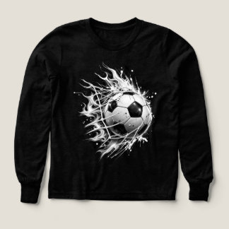 Herr Långärmad Konstnärlig Fotbollströja - Cool F T Shirt